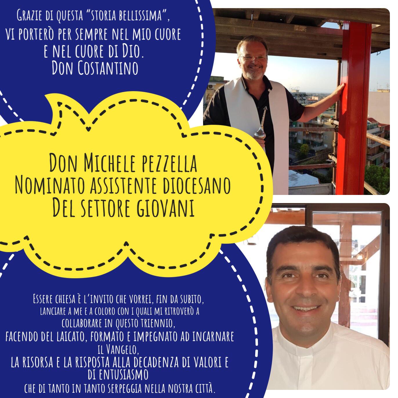 Nomina don Michele e auguri Don Costantino