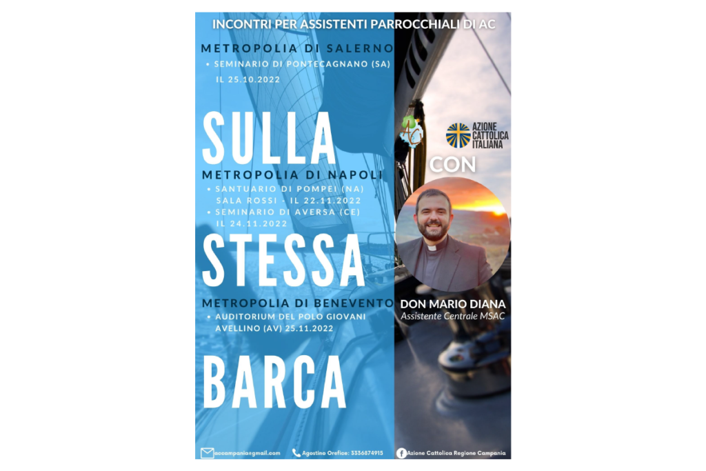Locandina percorso formativo «Sulla stessa barca» per gli assistenti