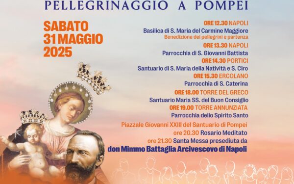 Locandina Pellegrinaggio a Pompei 2025